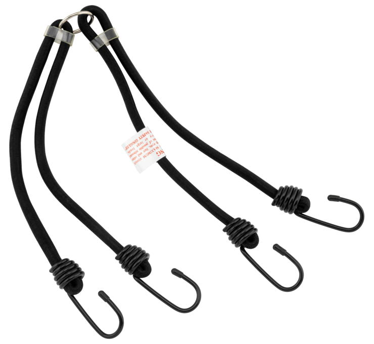 Heavy-Duty Black Bungee Cords