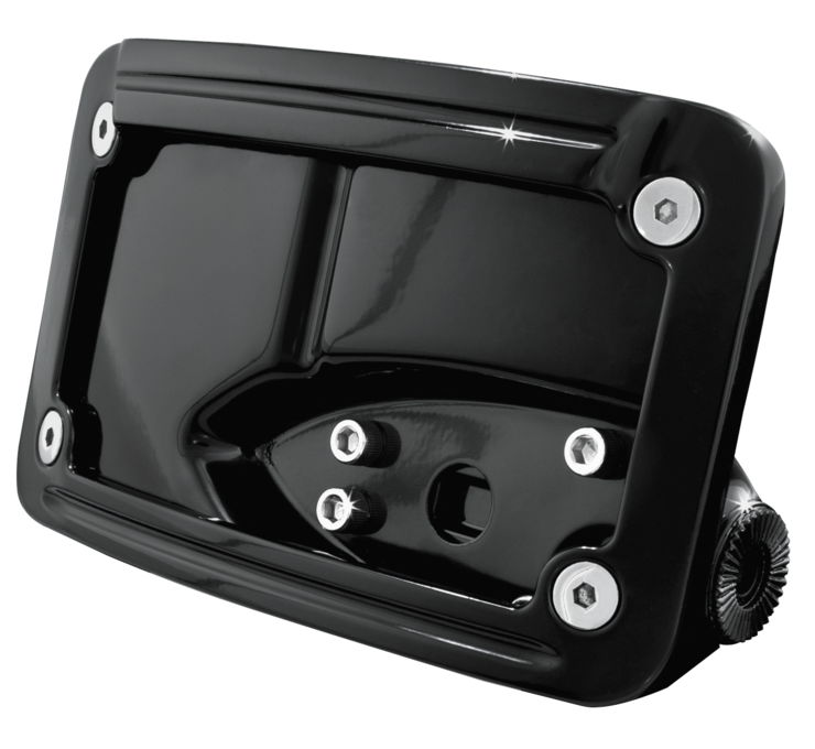 Curved Side Mount License Plate Holders for Harley-Davidson