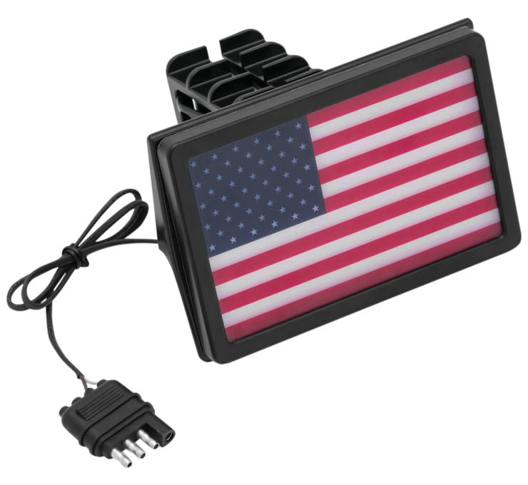 Freedom Flag LED Hitch Cover