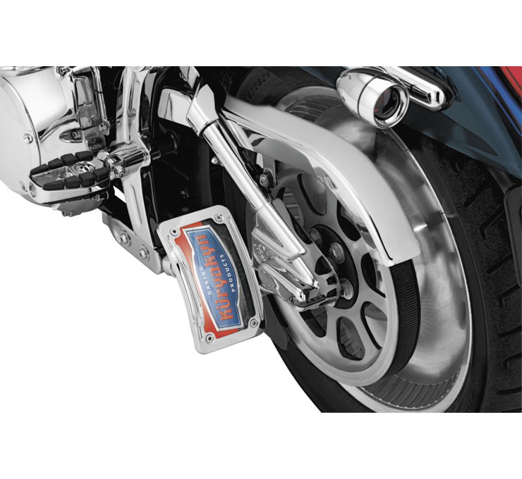 Curved Side Mount License Plate Holders for Harley-Davidson