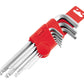 9-Piece Ball End Hex Wrench Set and Holder
