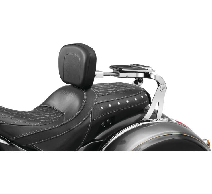 Multi-Purpose Driver and Passenger Backrest Fixed Mount for Indian
